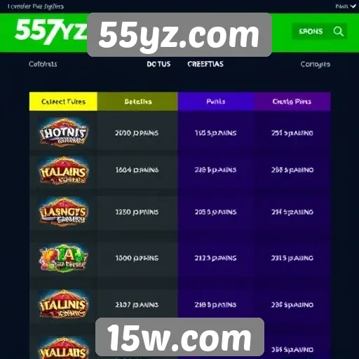 Comparação de 55yz.com com outros sites de jogos