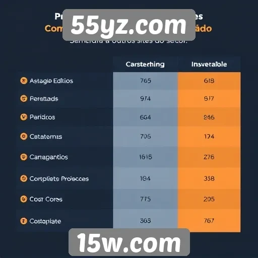 Desempenho do site 55yz.com em comparações de mercado