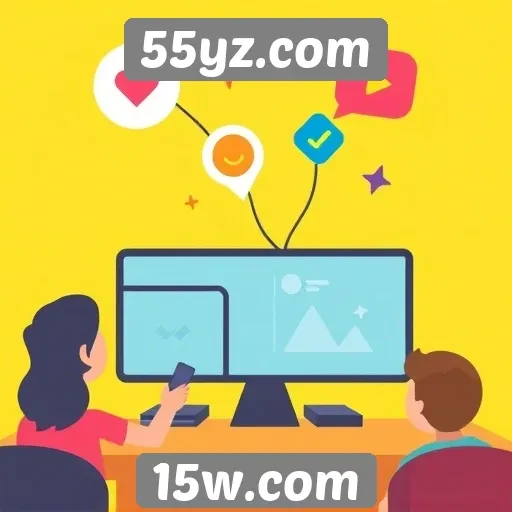 Recursos de interação social no 55yz.com